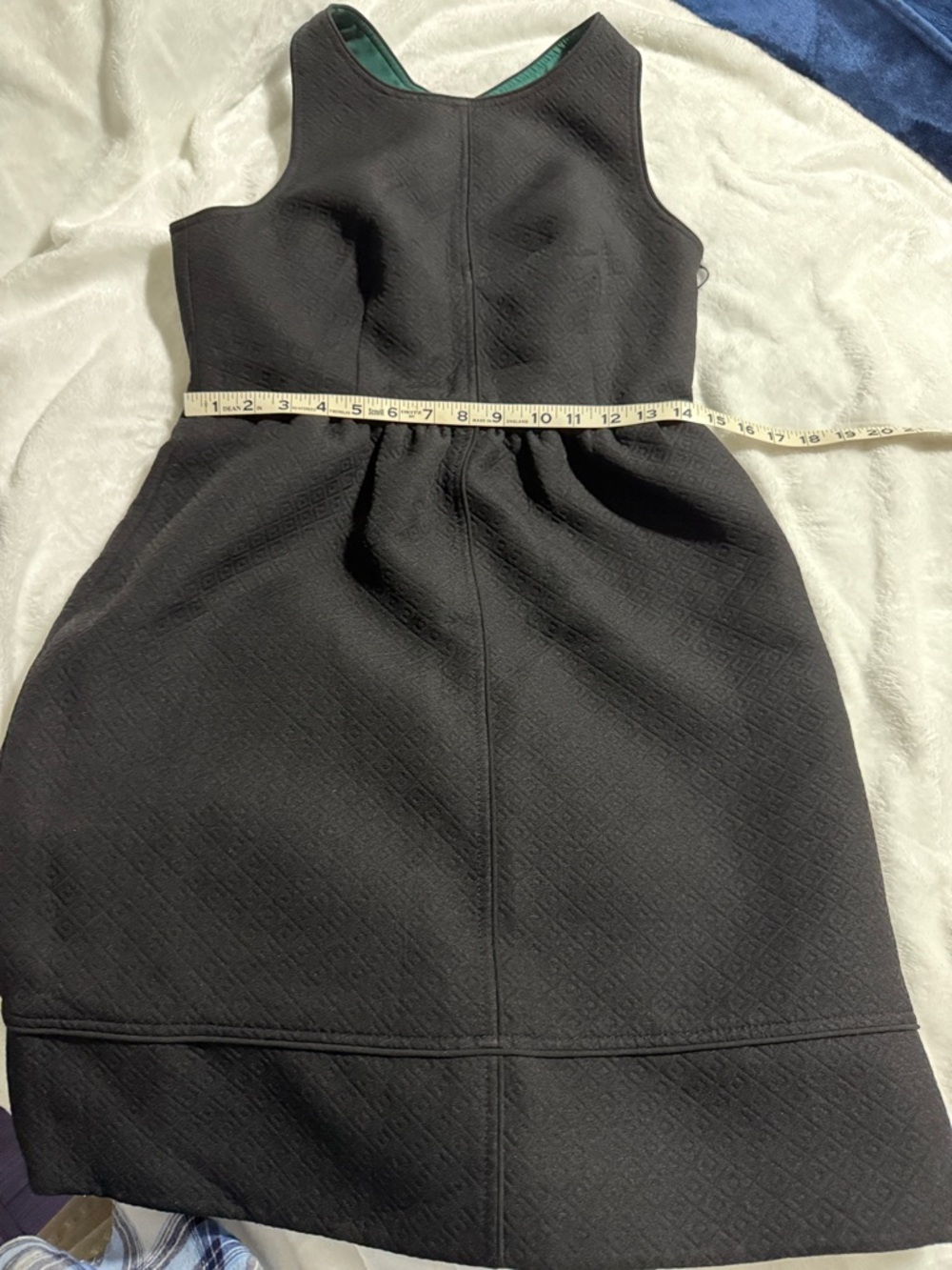 Maeve Black Sleeveless Textured Fit-and-Flare Dress